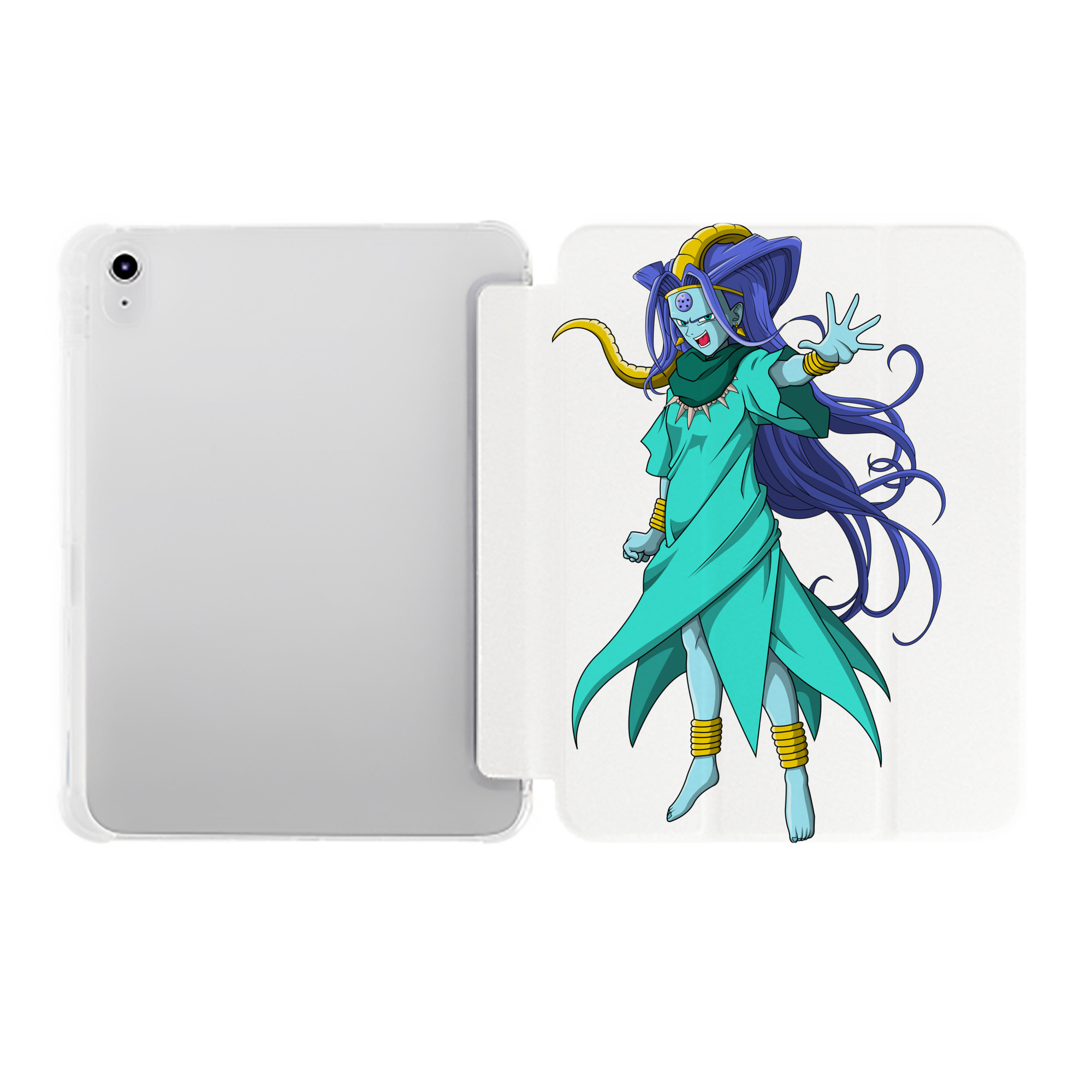 （画像用） ドラゴンボール DRAGON BALL IPad ケース ペン収納付き 三つ折りスタンド PUレザー×シリコン 対応機種9.5/10.5/10.9インチ